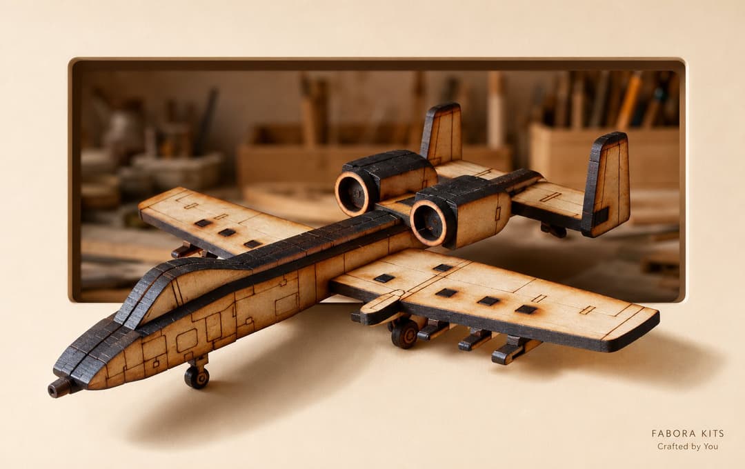 A-10 Thunderbolt II Wooden Model